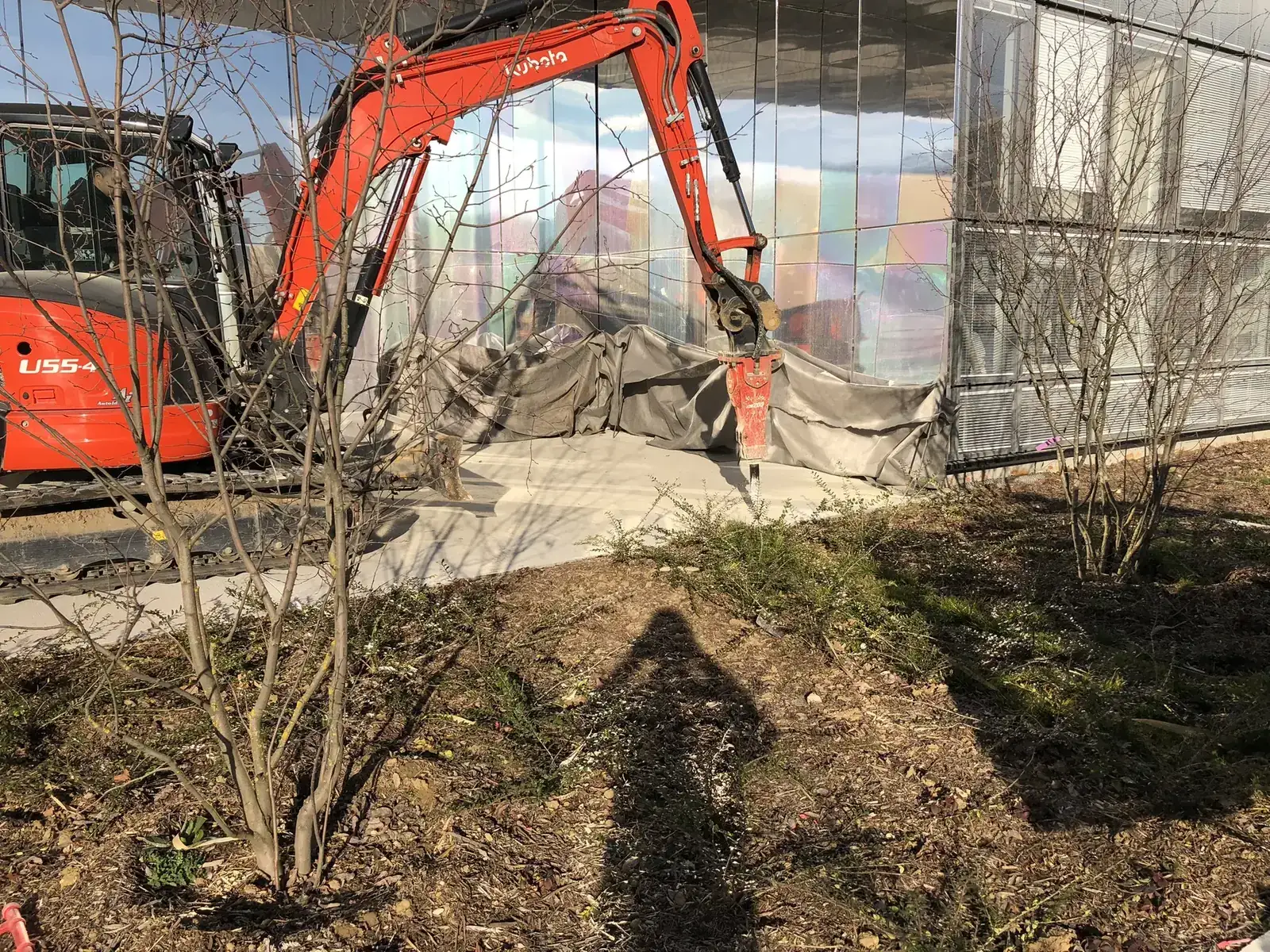 Terrassement · Chantier moderne jardin · Garches (92380) - MFT Travaux Publics